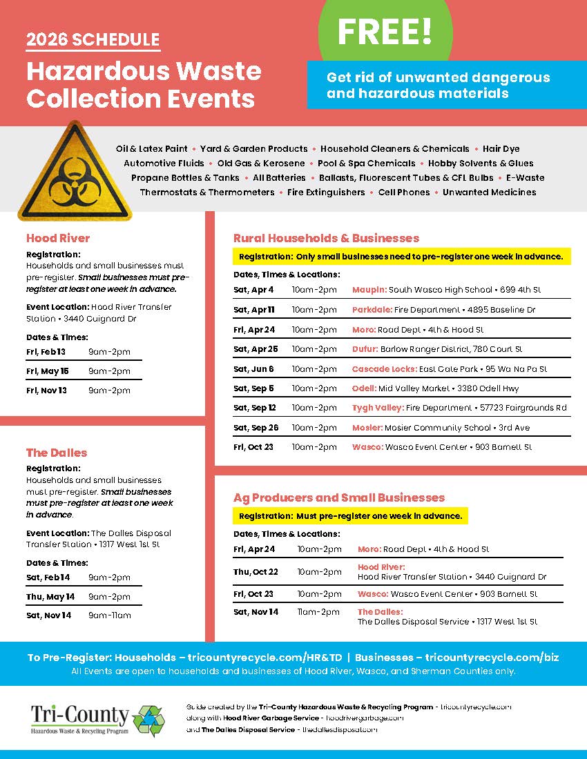 2024 HHW Collection Schedule